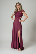 Aluguel Vestido Longo Marsala sp Tatuapé