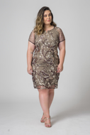 Alugue Vestido Curto paetê Bordado Plus size Sp Tatuapé