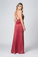 Aluguel Vestido Longo Marsala liso SP