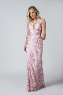 Aluguel Vestido Bordado rosa Longo  Zona Leste