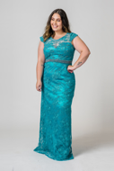 Aluguel Vestido longo verde plus size sp