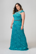 Aluguel Vestido longo verde plus size sp