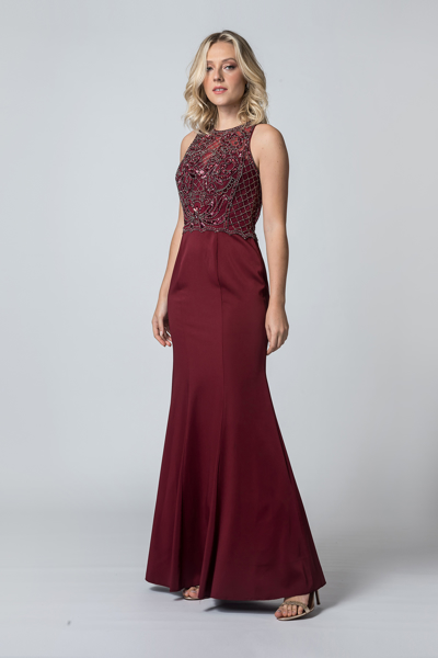 Alugue Vestido Longo Marsala Pedrarias Sp Tatuapé