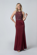 Alugue Vestido Longo Marsala Pedrarias Sp Tatuapé