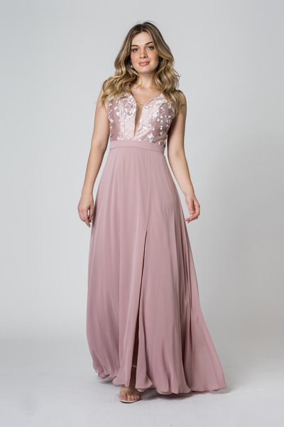 Alugue Vestido Festa Longo Rose Sp