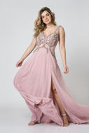 Alugue Vestido Longo Rose Pedrarias Sp Tatuapé