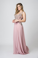 Alugue Vestido Longo Rose Pedrarias Sp Tatuapé