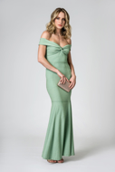 Aluguel vestido Longo verde lurex sereia Sp