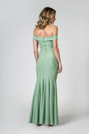 Aluguel vestido Longo verde lurex sereia Sp